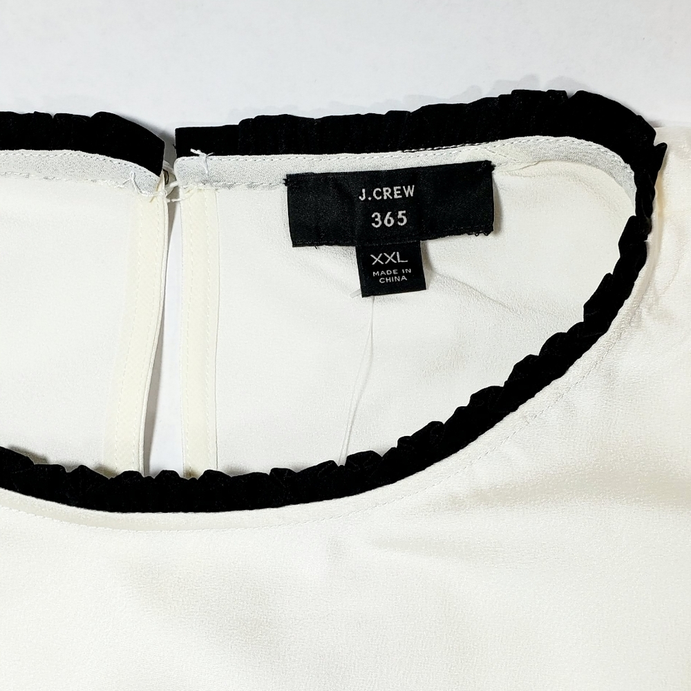 JCrew Ruffle Neck Tank - Picture 3 of 7